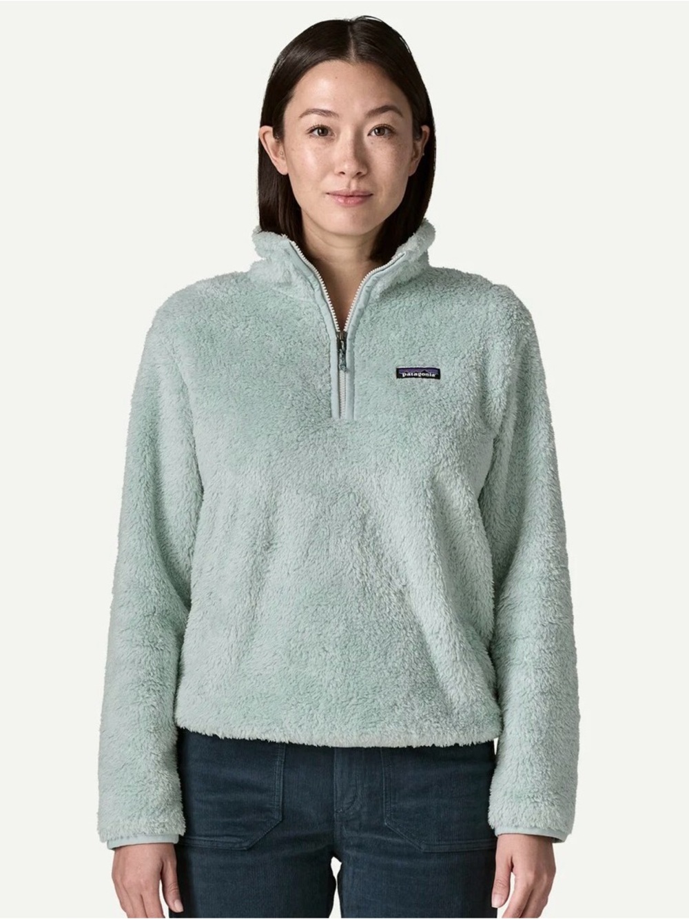 Patagonia Women's Los Gatos Quarter-Zip Fleece Pullover Virtually Blue Size XL
